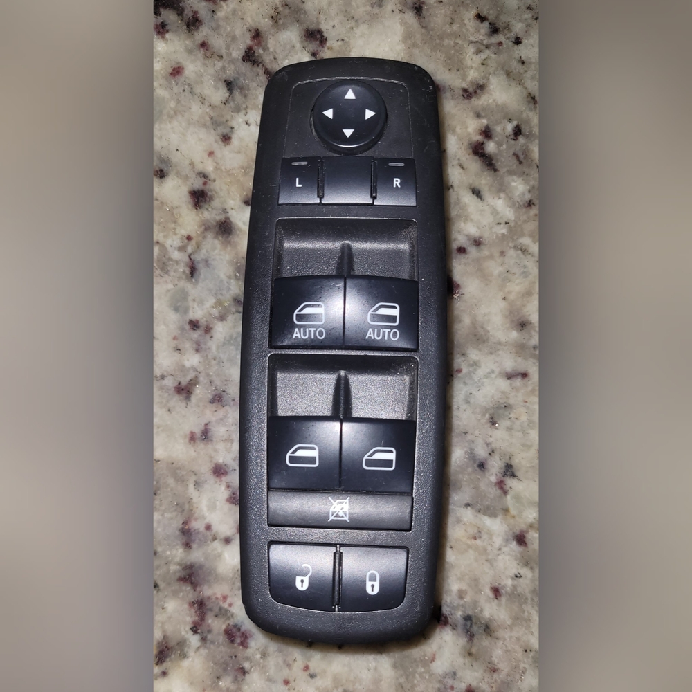 Black Car Window Control Switch